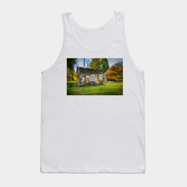 A Hidden Gem in the Forest: The Abandoned Stone Shack Tank Top by Rexel99